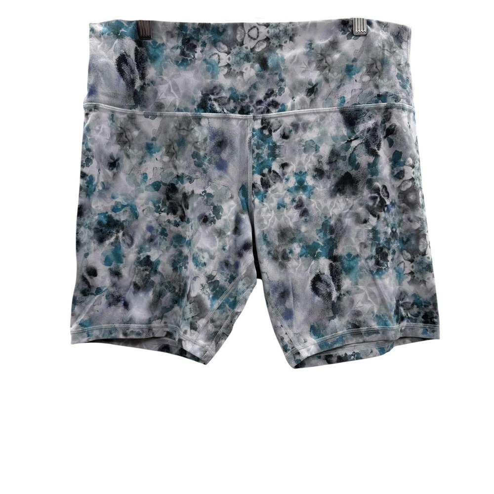 Lululemon‎ Align High Rise Short 8 Womens 16 Kaleidofloral Multi Nulu Yoga Biker